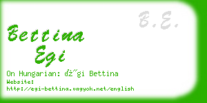 bettina egi business card